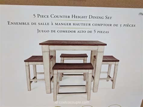 Pike And Main 5 Piece Counter Height Dining Set