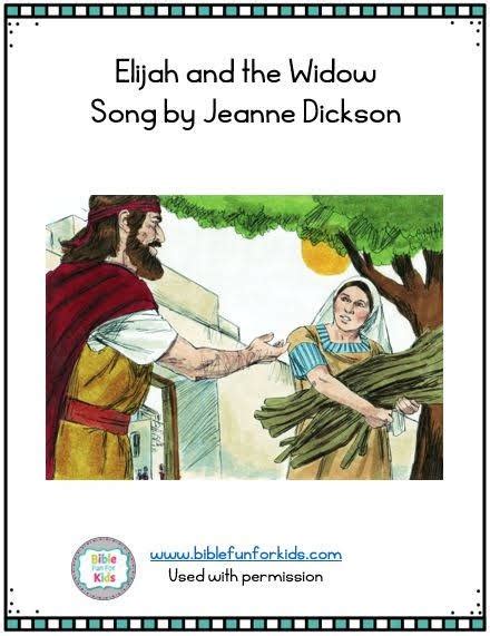 Elijah And The Widow Song Bible Fun For Kids