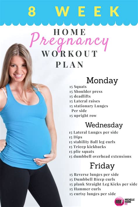 Monthly Home Pregnancy Workout Workout Plans Pregnancy And Exercises