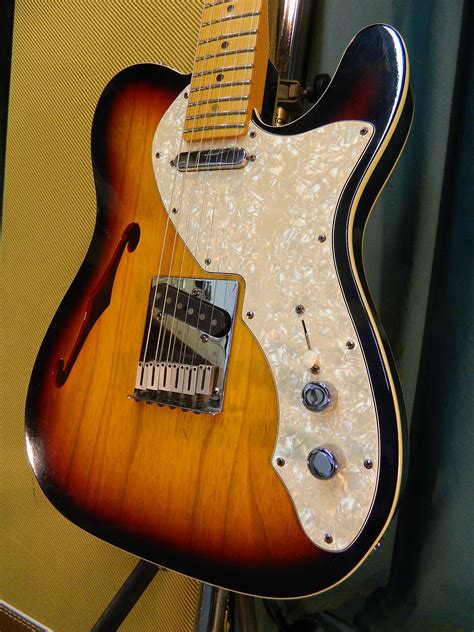 Fender 90s Telecaster Thinline 1997 Sunburst Reverb