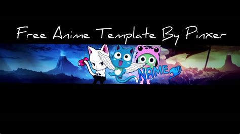 | photoshop cc & cs6 querxesподробнее. Free Anime Youtube Banner Template #3 - YouTube