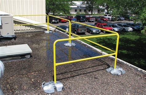 Each guardrail system is designed to be compatible for use with other system types in the range our folding edge protection system uses a proven counterbalance system and ingenius folding. Portable Guardrail Base Assembly
