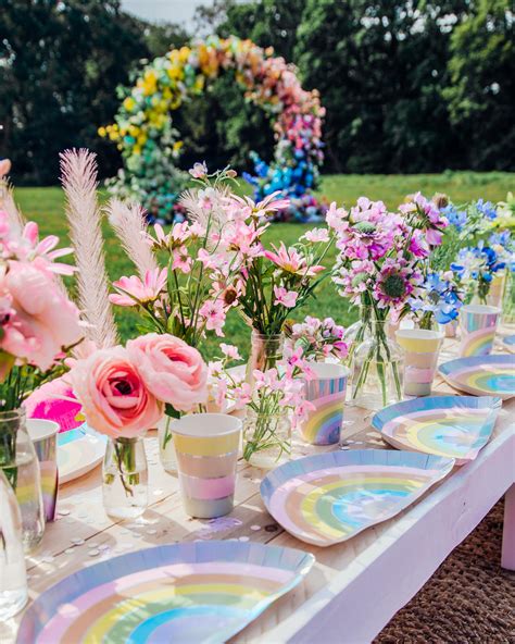 Pastel Party Rainbow Ideas Party Goals From Harlowlunawhite With