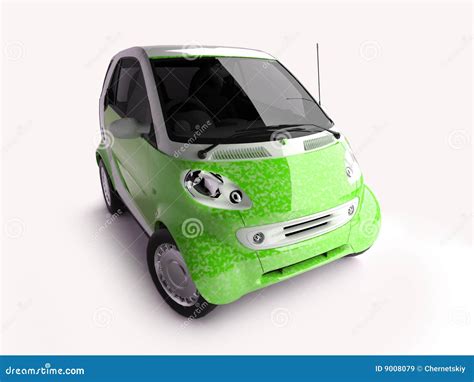 Bright Green Compact Car Stock Illustration Illustration Of Isolated