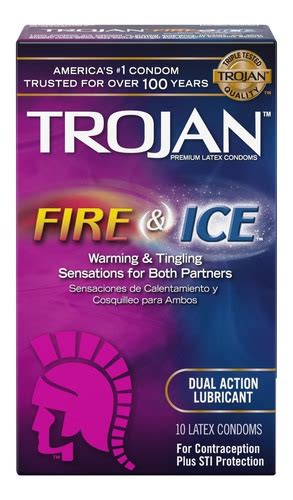 Condones Trojan Fire And Ice Lubricados De Doble Accion Envío Gratis