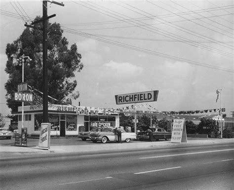 The Grand Opening Of A Richfield Gasoline Station In Santa Ana