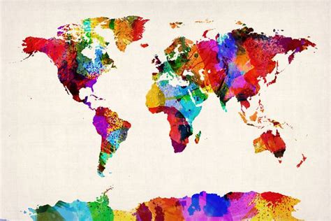 Decorative World Map Artwork For Sale On Fine Art Prints