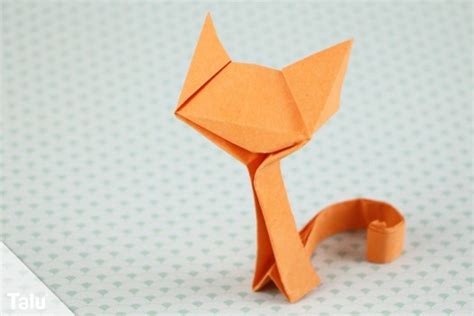 Tiere aus papier basteln schablonen zum. Origami Katze Anleitung Zum Ausdrucken | Tutorial Origami ...