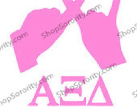 Alpha Xi Delta Hand Sign Sorority Car Laptop By Theshopsorority