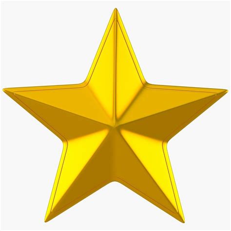 Golden Star 3d Cgtrader