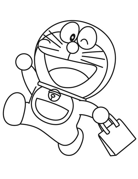 Printable Free Cartoon Doraemon Colouring Pages For K