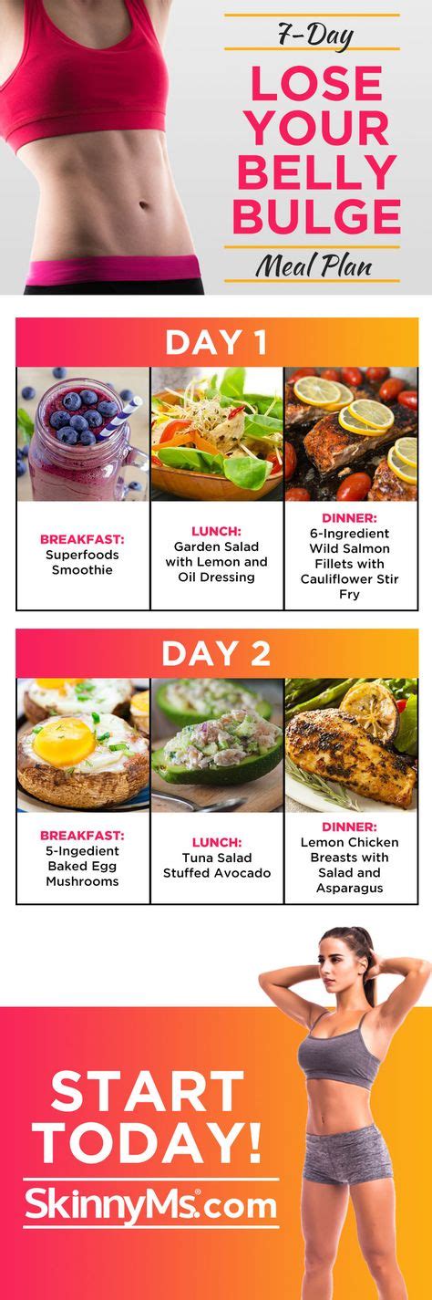 5 Day Flat Belly Menu Meee Pinterest Healthy Recipes Healthy And
