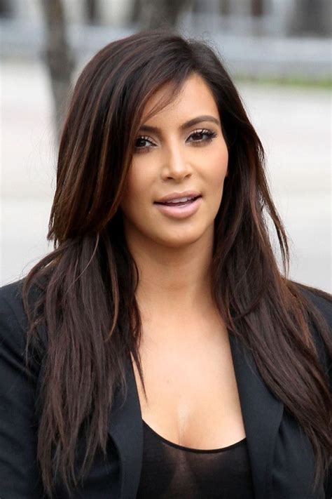 The reality star looked nearly unrecognizable with black hair on march 26 in woodland hills. Kim Kardashian Balayage-- Exactly what I want with black ...