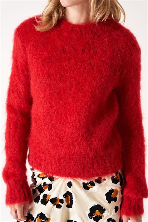 Marni Mohair Wool Blend Crewneck Sweater Maxfield La