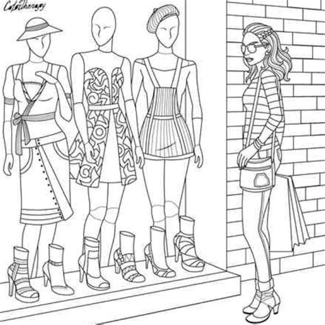 Pin On Fashion Colouring Pages