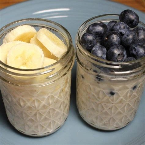 Overnight oats are good for your gut health. 300 Calorie Breakfast - Overnight Oatmeal with Fruit Recipe | SparkRecipes