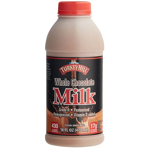 Turkey Hill Homogenized Chocolate Milk 16 Fl Oz 16case
