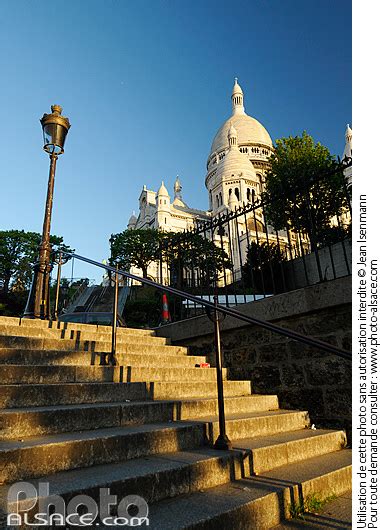 Photo Escalier De Montmartre Et Basilique Du Sacré Coeur Rue Maurice