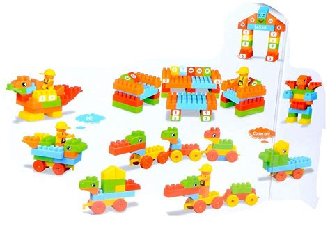 buy effy shoppy big size building blocks set of 92 pieces multi color educational toys for
