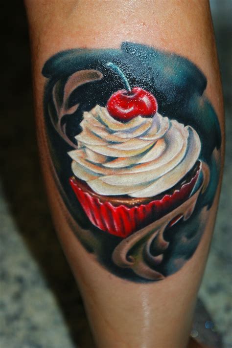 Cup Cake Tattoo By Rodrigo Cupcake Tattoo Designs Cupcake Tattoos Tattoos For Women
