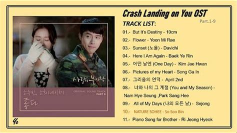 Full Album Crash Landing On You Ost Part 1 9 Special Sontrack 사랑의 불시착