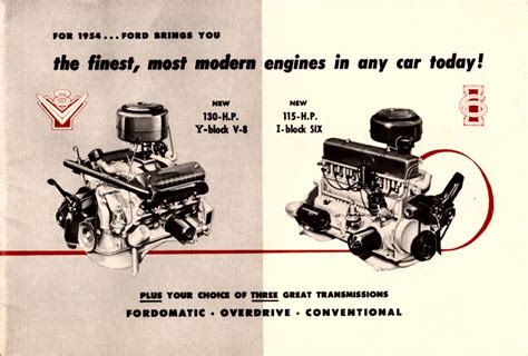 1954 Ford Engines Booklet