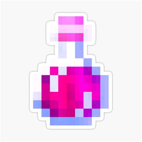 Minecraft Instant Health Potion Pixel Art Sticker For Sale By Trey