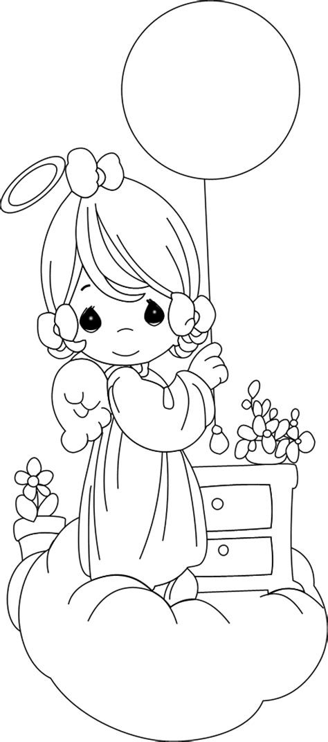Precious Moments Coloring Pages Angel And Baby Jesus Coloring Pages