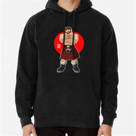 Adam Likes Kilts Shirtless Pullover Hoodie By Bobobear Redbubble