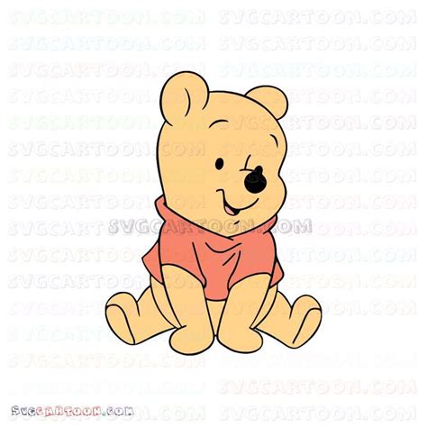 Baby Pooh Winnie The Pooh svg dxf eps pdf png in 2020 | Winnie the pooh