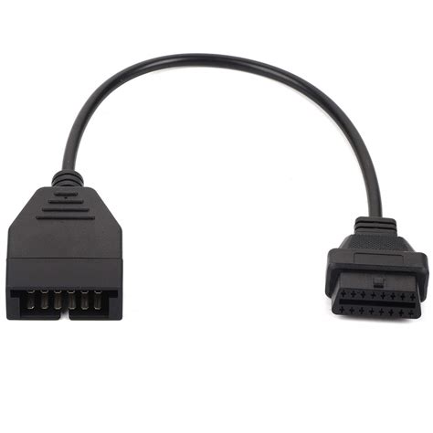 Buy Obd1 12 Pins To Obd2 16 Pins Adapter Cable Diagnosis Obd Ii Adapter