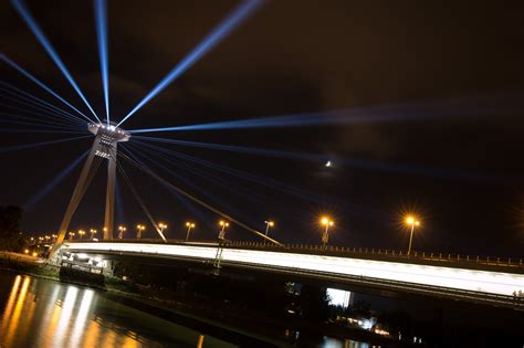 Wallpaper Bratislava Slovakia City Night Lights Architecture