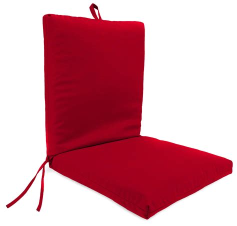 Mainstays 1 Piece Outdoor Chair Cushion Red