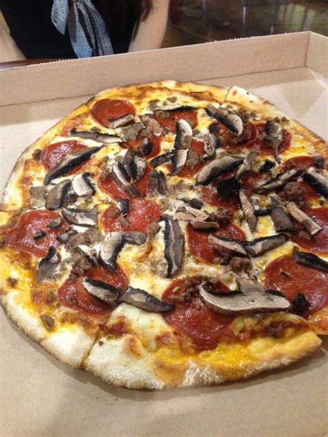 If you're one of those people that says that, shop elsewhere. Whole pizza. Thursdays you can get this for $10!! - Yelp