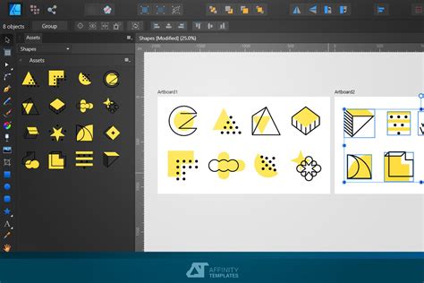 Affinity Designer Assets Bundle 3 | Pre-Designed Illustrator Graphics