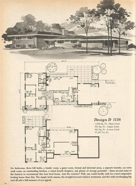 The House Plans Are From Home Planners 180 Multi Level Designs 1977