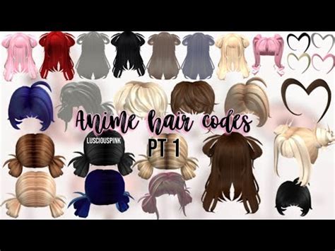 Anime Hair Codes For Roblox Lusci Uspink Youtube