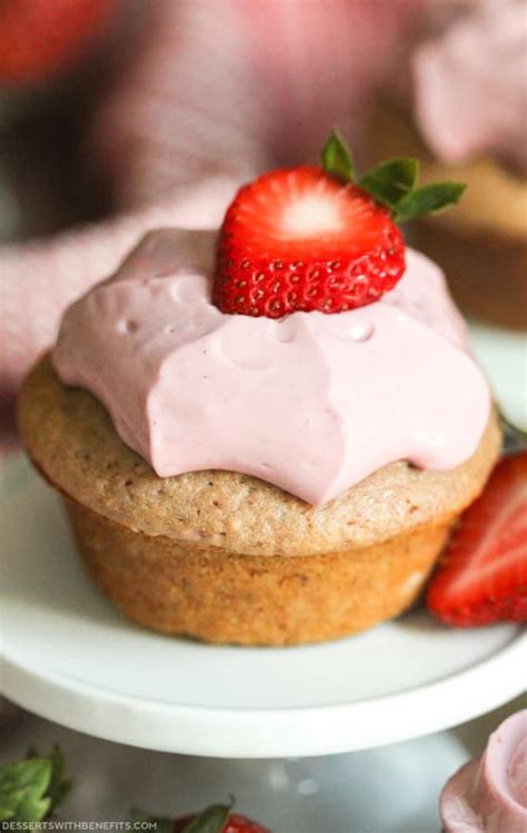 A bottle of salsa verde and a can of green chiles. Healthy Strawberry Cupcakes Recipe | Sugar Free, Low Fat ...