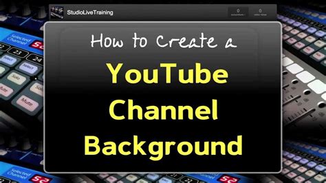 New 2012 Create A Youtube Channel Background Without Photoshop The