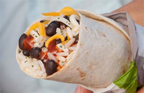 Taco Bell Black Bean Burrito From The Healthiest Things To Eat At Taco