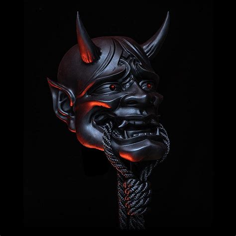 Bbabbt Japanese Cosplay Demon Prajna Latex Mask Anime Horror Soft