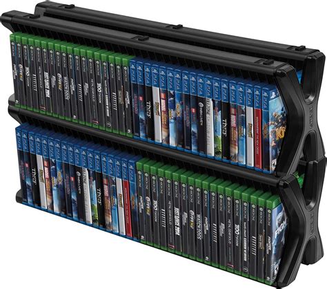 Dvd Game Tower Rack 36 Xbox Ps4 Games Holder Discs Case Storage Stand