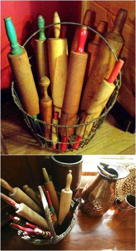 16 Fun And Decorative Repurposing Ideas For Old Rolling Pins Upcycle Repurpose Rollingpins