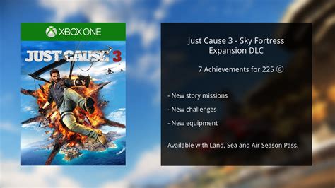 Rico's new bavarium wingsuit will fundamentally alter the core gameplay of just cause 3 and we can't wait to see the crazy stunts that players perform with it. Just Cause 3 Sky Fortress Expansion Achievement Preview - YouTube