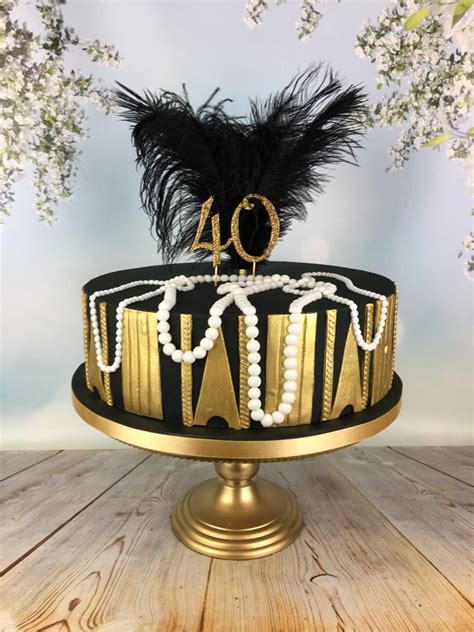 Great Gatsby 40th Birthday Cake Mels Amazing Cakes