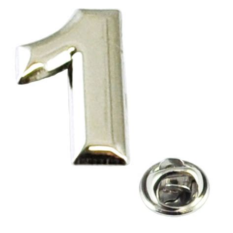 Number 1 Lapel Pin Badge From Ties Planet Uk