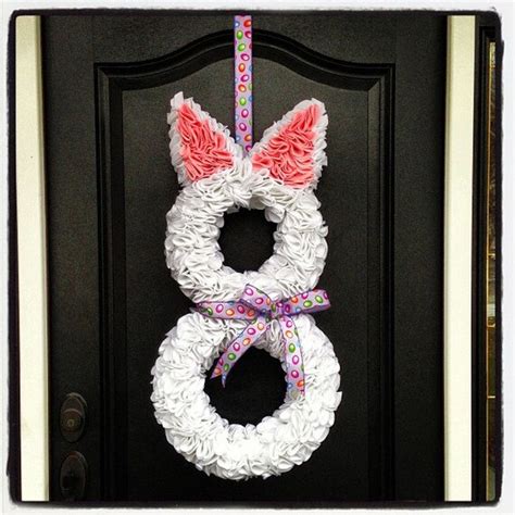 Items Similar To Easter Bunny Door Hanger Wreath On Etsy