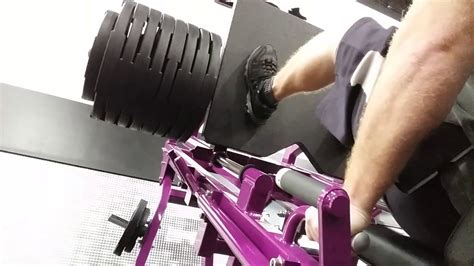 888 Lbs Leg Press At Planet Fitness Youtube