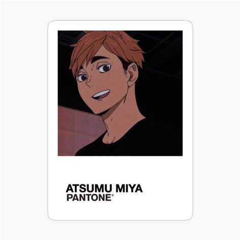 Atsumu Miya Color Swatch Sticker By Dayna5970 In 2021 Anime Canvas