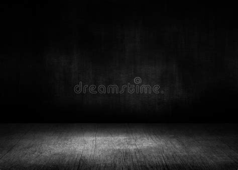 Empty Black Room Dark Backgroundblank Space For Design 3d